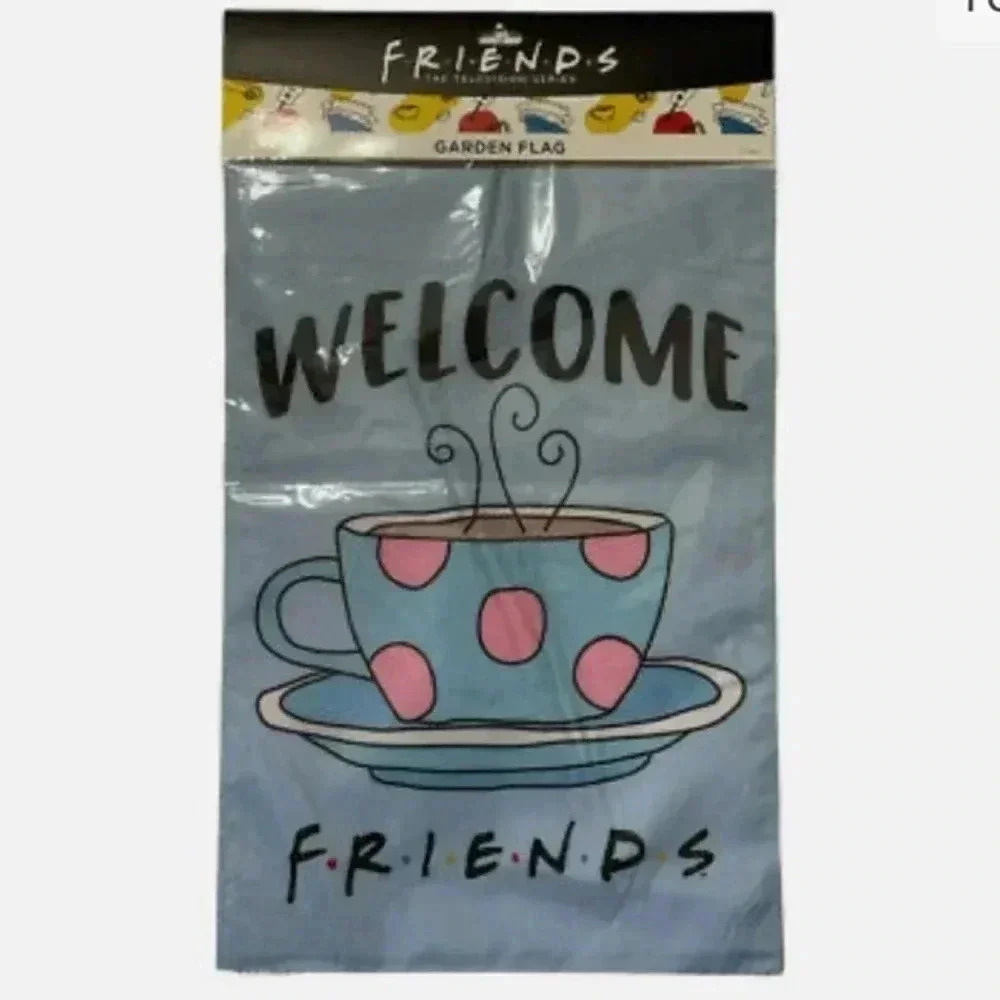 Friends, The‎ Television Show "WELCOME FRIENDS" GARDEN FLAG